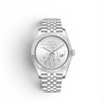 Funny Quote Watch "This Watch Betrayed Me"|  Silver Stainless Steel Jubilee Bracelet|  Swiss Design