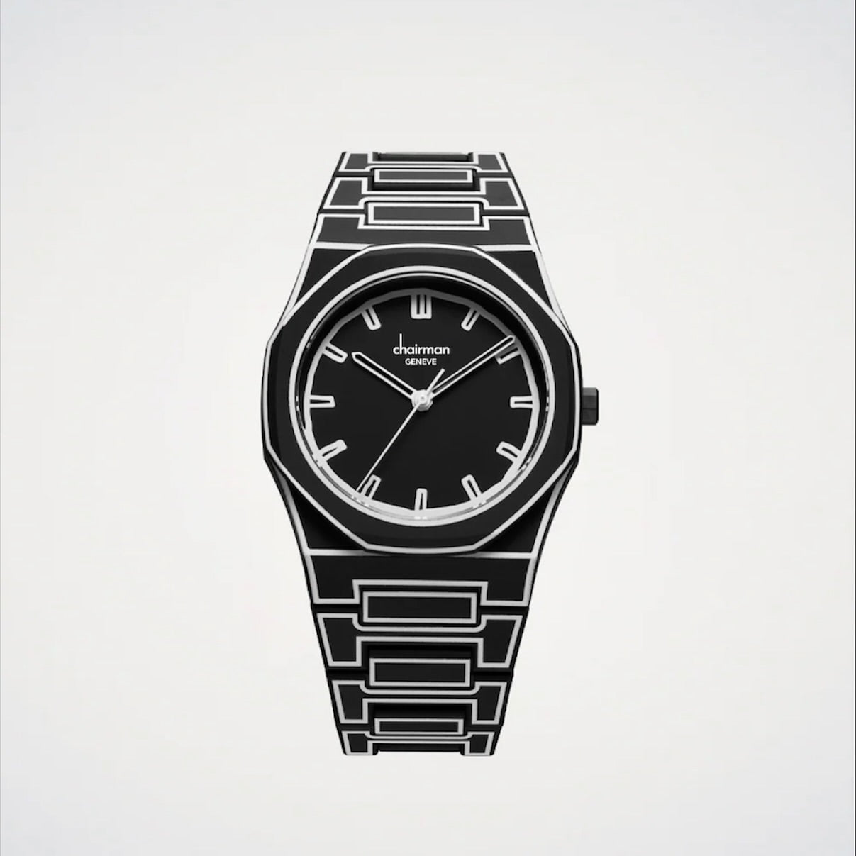 Black Skeleton Automatic Watch for Men|  Matte Black Steel Case with Silicone Strap|  Mechanical Open Gear Dial
