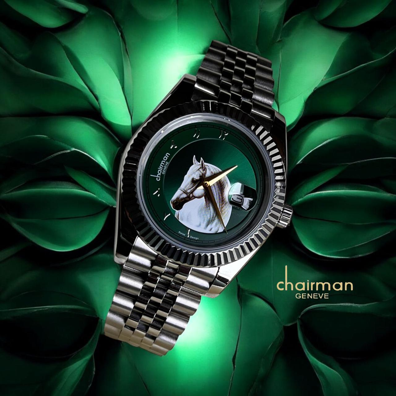 Chairman Geneve Watch | Horse Logo | 1 Year Warranty 