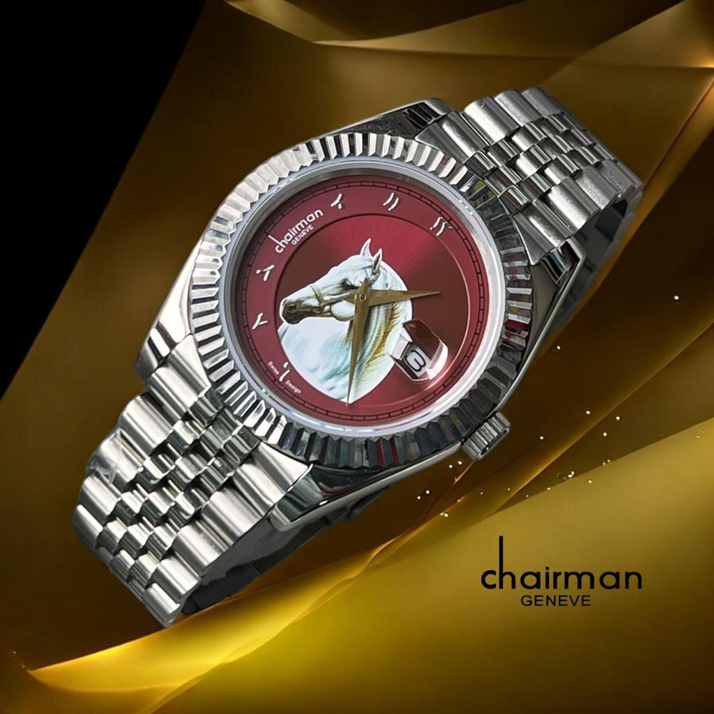 Chairman Geneve Watch | Horse Logo | 1 Year Warranty 